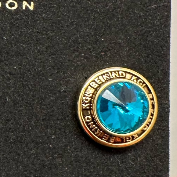 NWOT Be Kind Round Stud Earrings by Kurt Geiger London - Picture 6 of 8